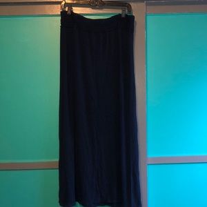 Max Edition Navy maxi skirt